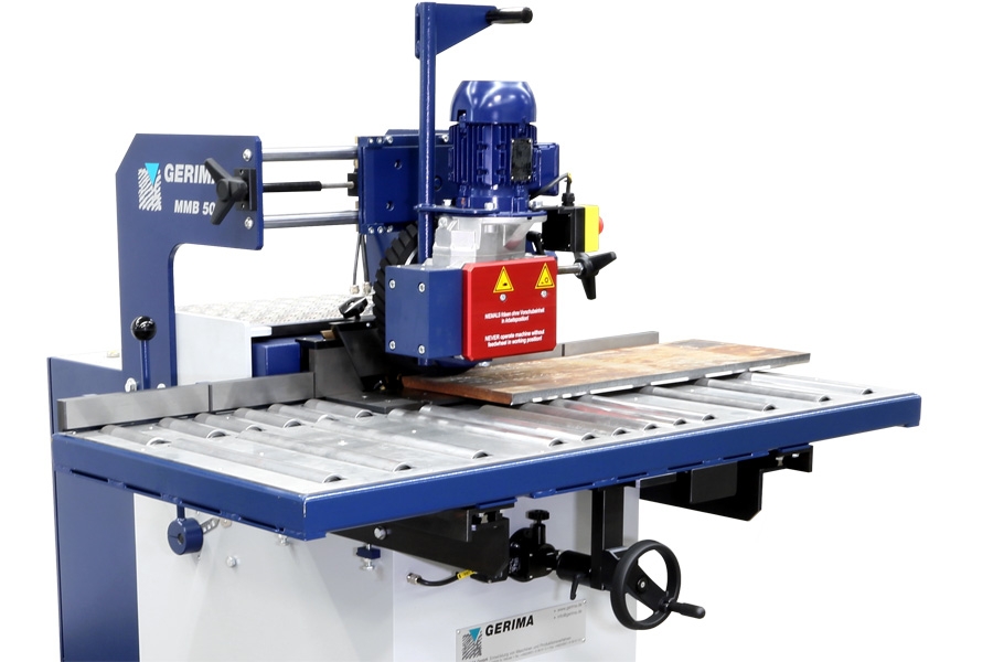 Edge milling machine MMB 500, machine control via control panel with button and potentiometer